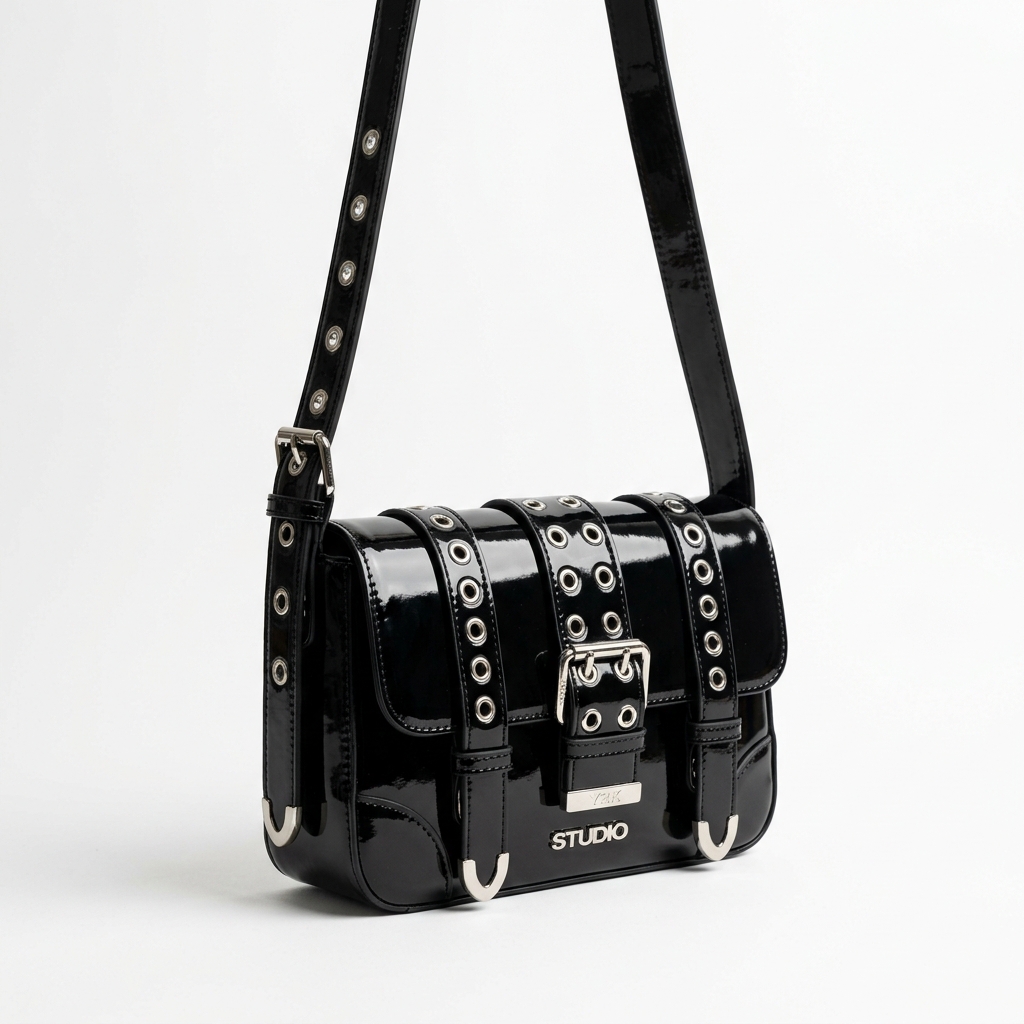 Y2K Patent Leather Crossbody Bag
